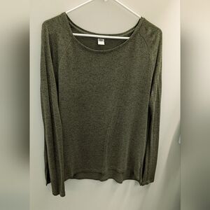 Old Navy Dark Olive Women's Crew Neck Sweater